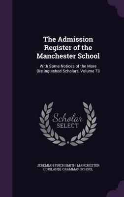 The Admission Register of the Manchester School image