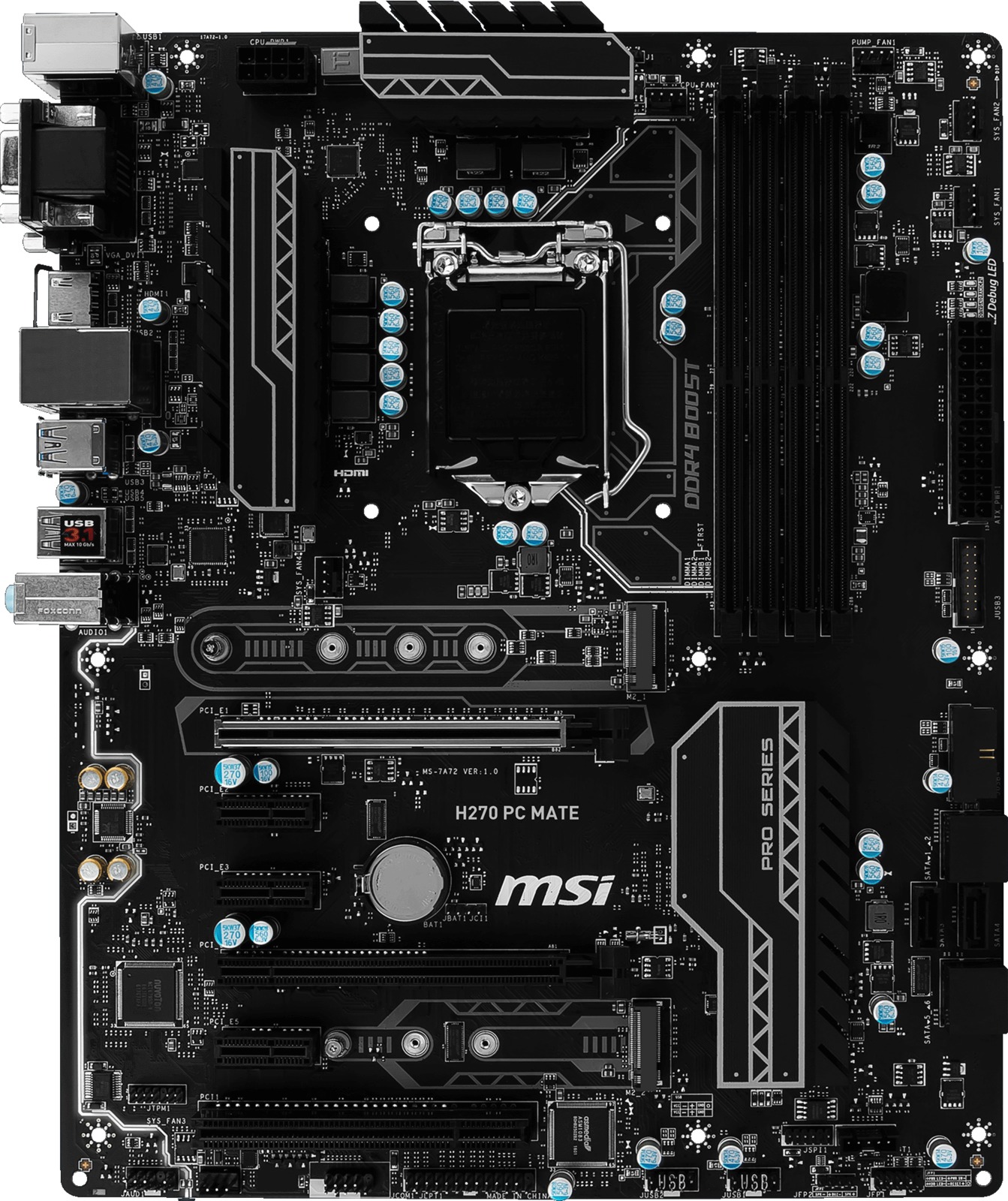 MSI H270 PC Mate Motherboard image