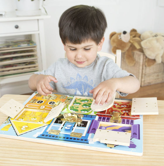 Melissa & Doug: Wooden Latches Board image