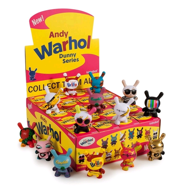 Brillo Yellow Andy Warhol Mini Figure 3/" Vinyl Dunny Series 1 Kidrobot Brand New