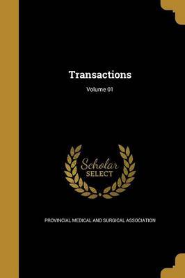 Transactions; Volume 01 on Paperback