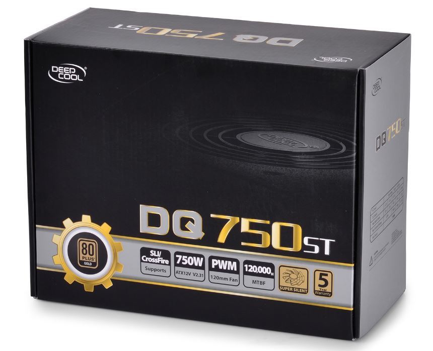 750W Deepcool DQ750ST 80plus gold PSU image