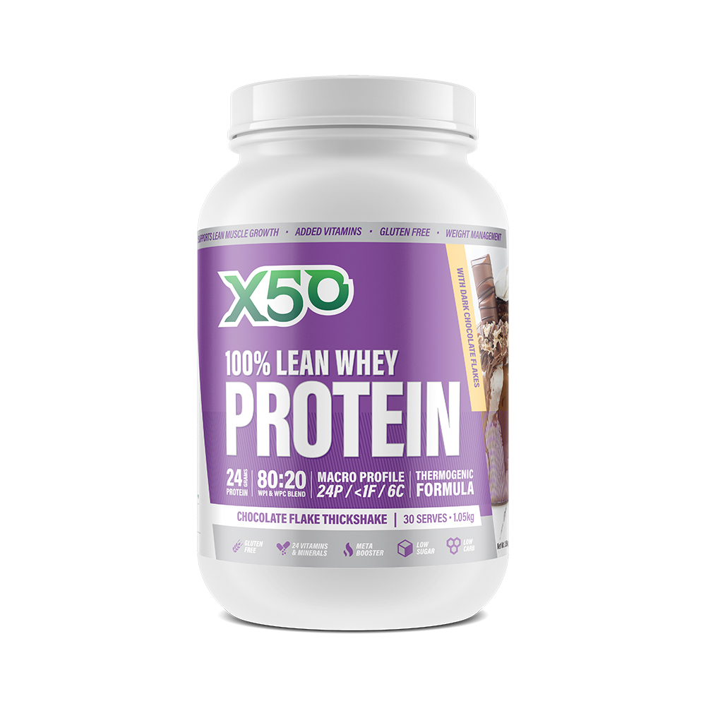 Green Tea X50: 100% Lean Whey Protein - Chocolate Flake (1kg) image
