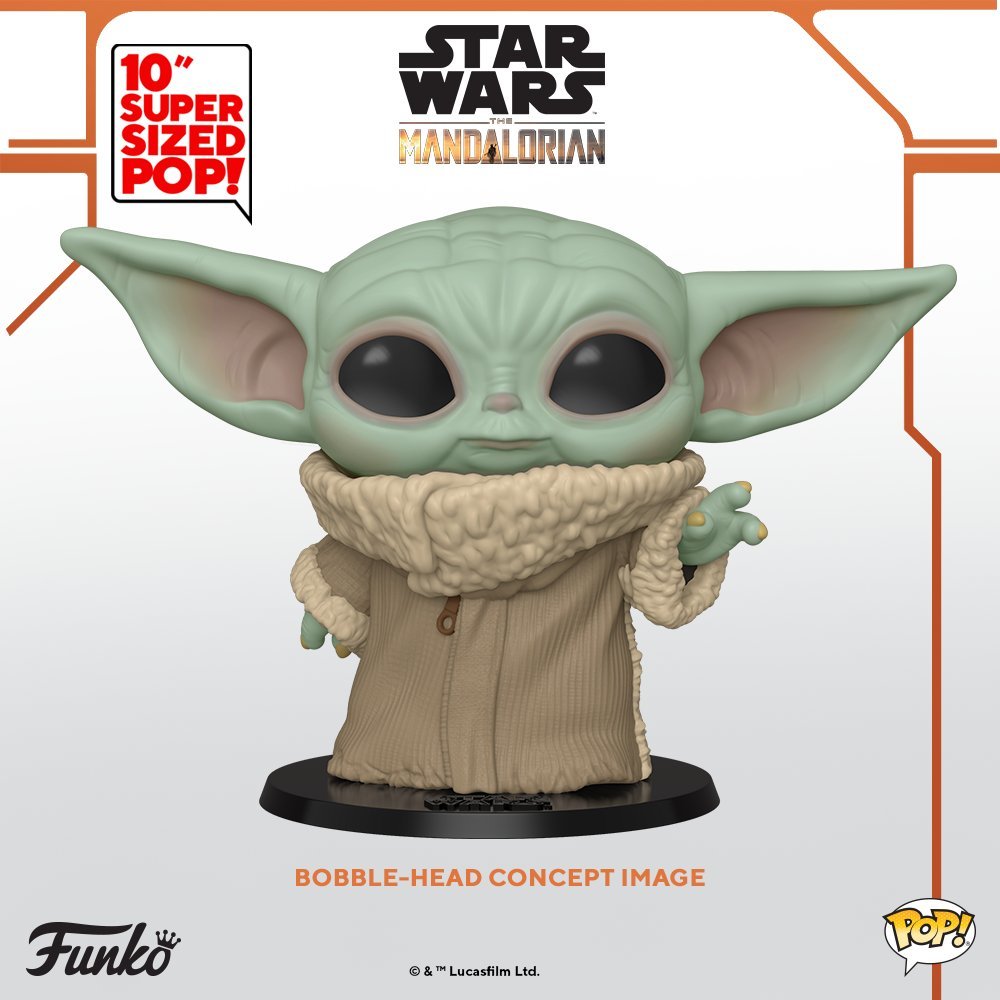 Star Wars: The Mandalorian - The Child - 10" Super Sized Pop! Vinyl Figure image