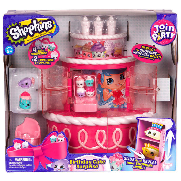 Shopkins: Season 7 - Birthday Cake Surprise Party Playset