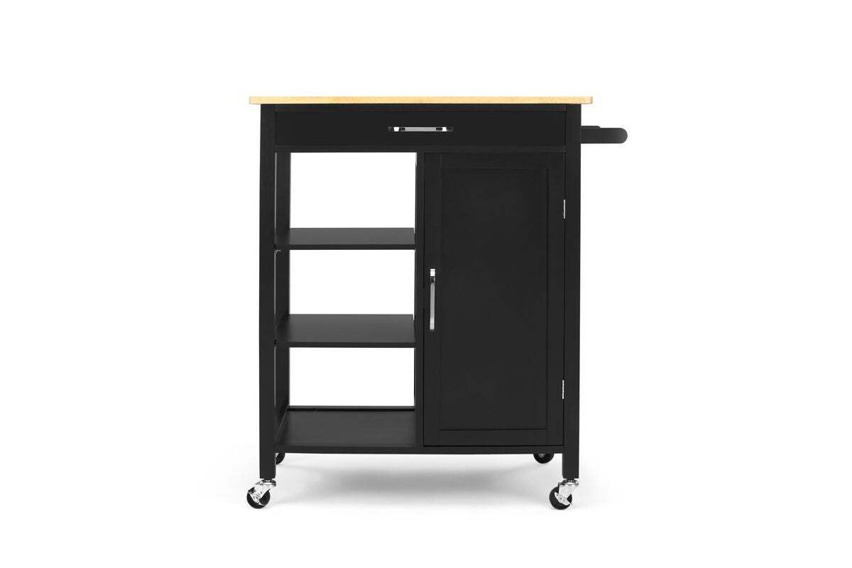 Buy Fraser Country Molokai Wooden Kitchen Trolley (Black) at Mighty Ape NZ