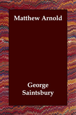 Matthew Arnold by George Saintsbury image