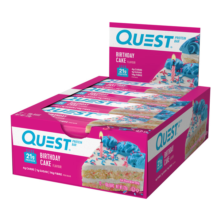 Quest Nutrition Protein Bars - Birthday Cake (Box of 12) image