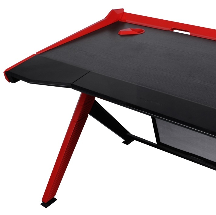DXRacer Gaming Desk (Black & Red) for image
