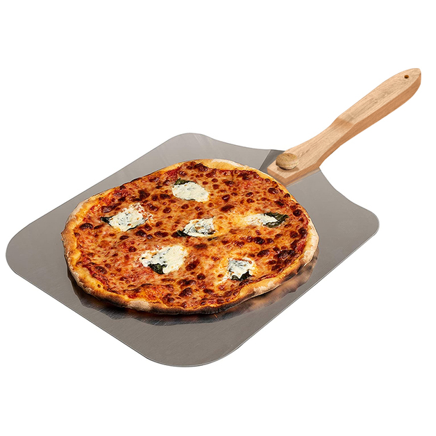 Metal Pizza Peel with Foldable Wood Handle at Mighty Ape NZ