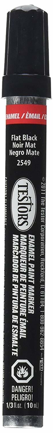 Testors: Enamel Marker - Flat Black image