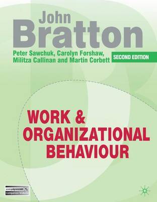 Work and Organizational Behaviour by John Bratton image
