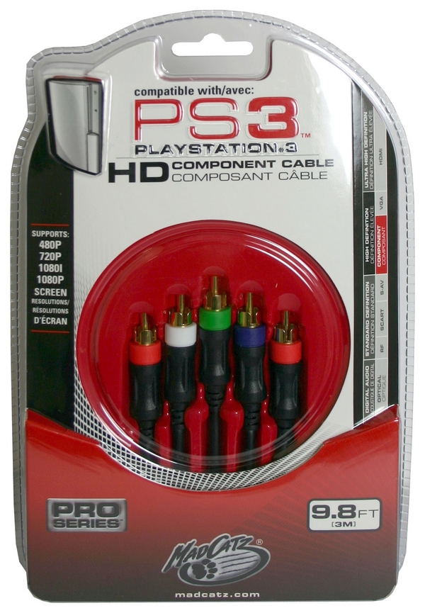 Mad Catz Component Cable on PS3