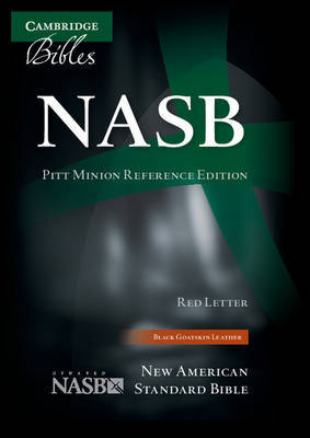 NASB Pitt Minion Reference Bible, Black Goatskin Leather, Red Letter Text NS446:XR image