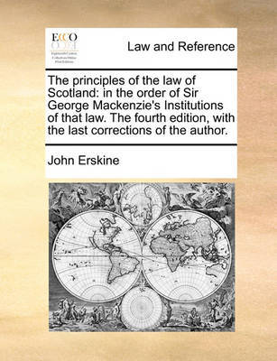 The Principles of the Law of Scotland by John Erskine image