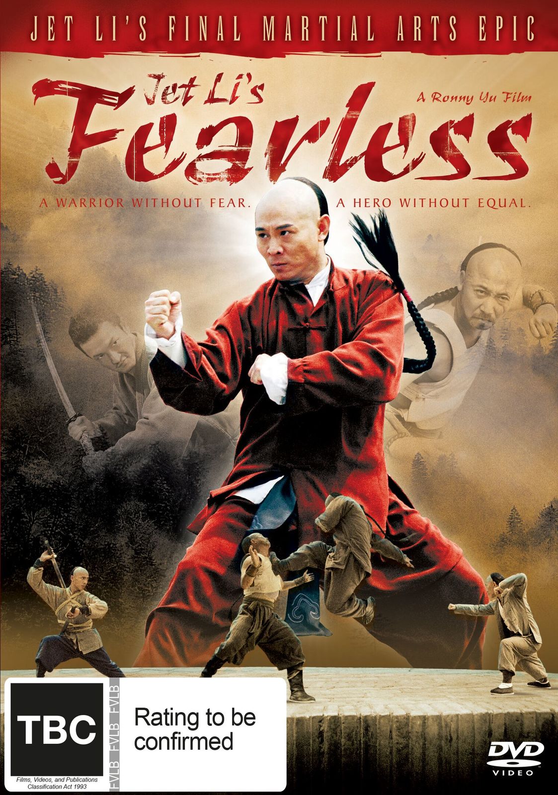 Jet Li's Fearless on DVD image