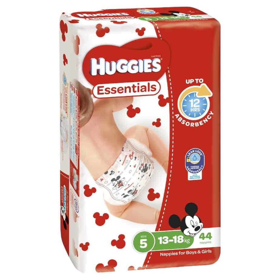 Huggies Essentials Nappies Bulk Value Box - Size 5 Walker (176) image