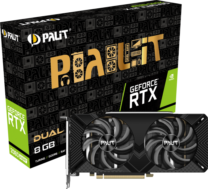 NVIDIA GeForce RTX 2060 SUPER DUAL 8GB Palit GPU