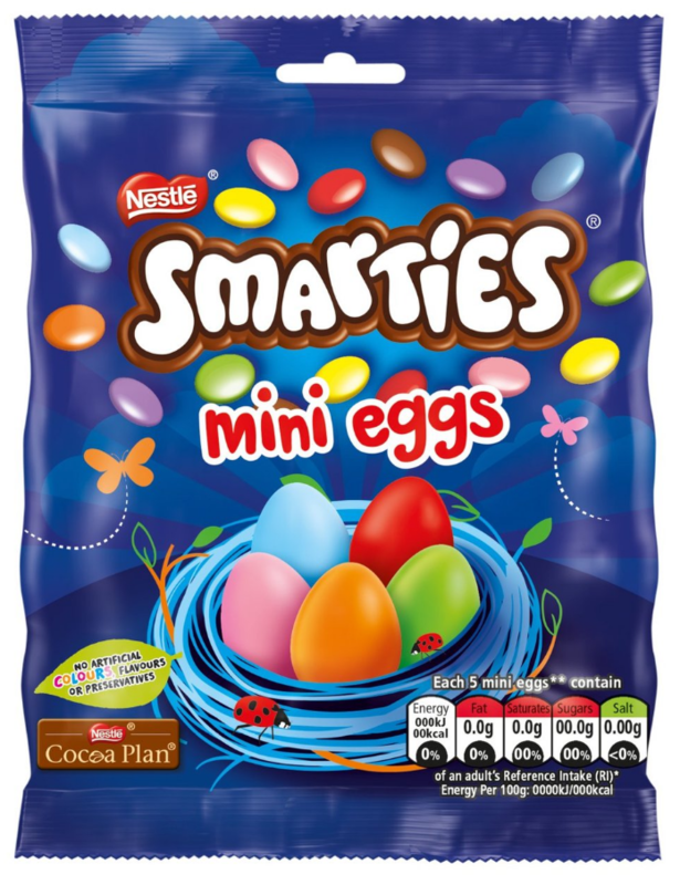 Nestle Smarties Mini Eggs (80g) 12pk at Mighty Ape NZ