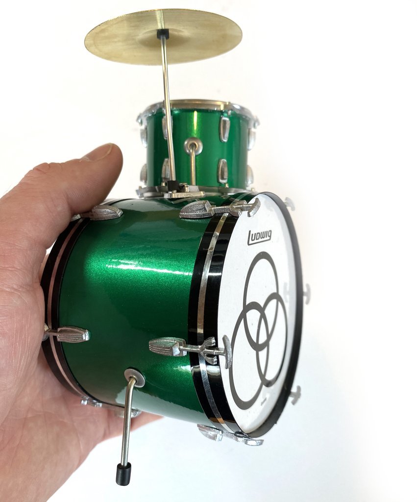 Axe Heaven John Bonham Zep Mini Drum Kit (Green Sparkle) at Mighty Ape NZ