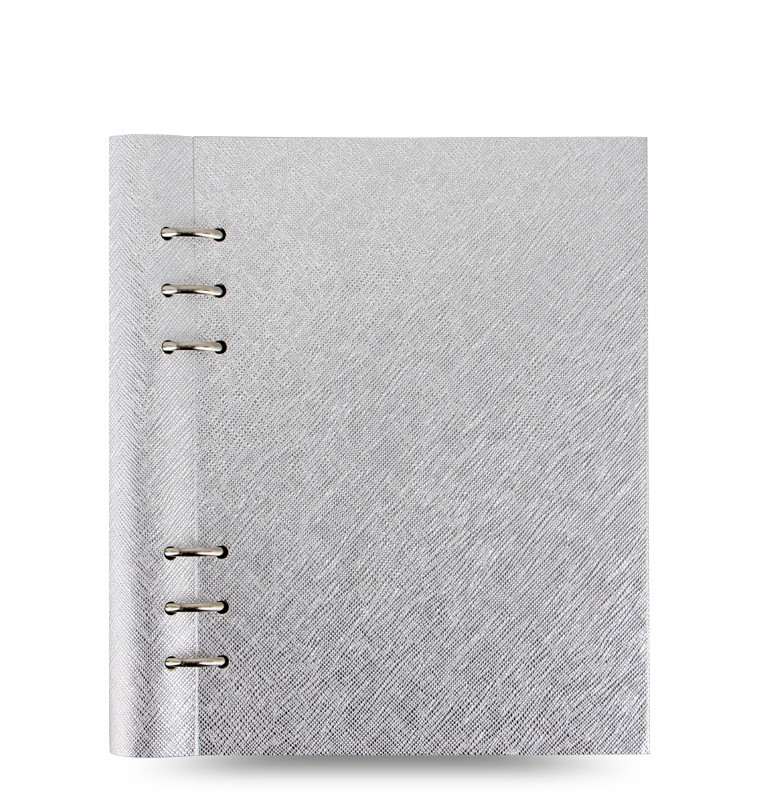 Filofax - A5 Saffiano Clipbook - Metallic Silver image