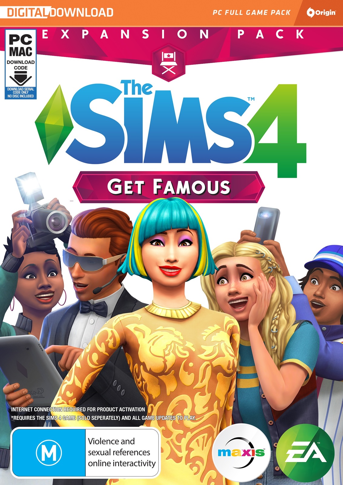 The Sims 4 Get Famous (code in box) on PC