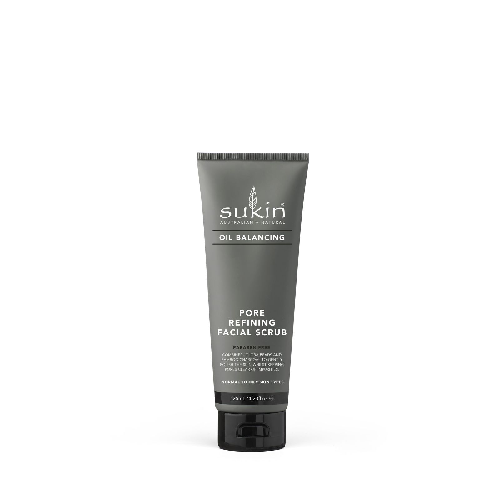 Sukin Oil Balancing + Charcoal Pore Refining Facial Scrub (125ml) image