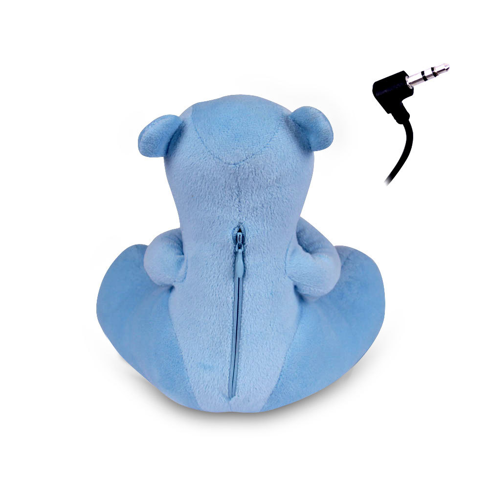 Portable Teddy Bear Speaker (Blue)