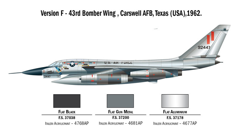 Italeri 1/72 B-58 Hustler - Model Kit image