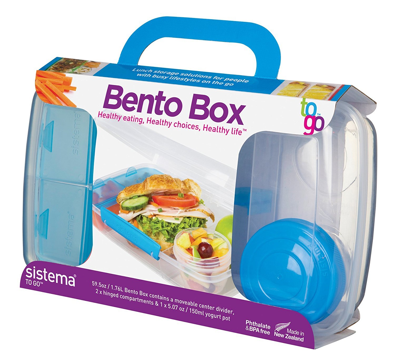 Sistema Bento Box To go with yogurt pot 1.76L