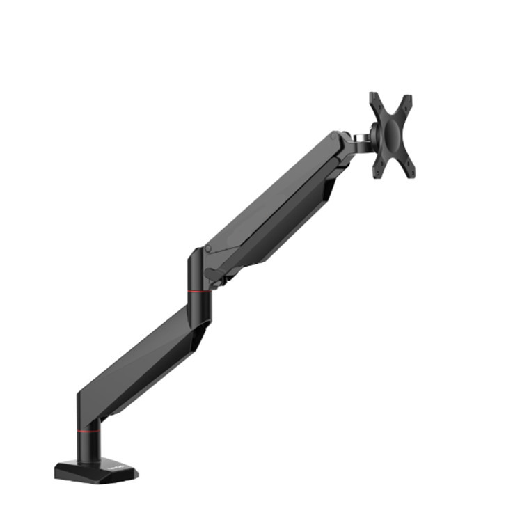 Loctek D7H 10"-34" Single Monitor Gas Spring Arm Desk Mount - Black