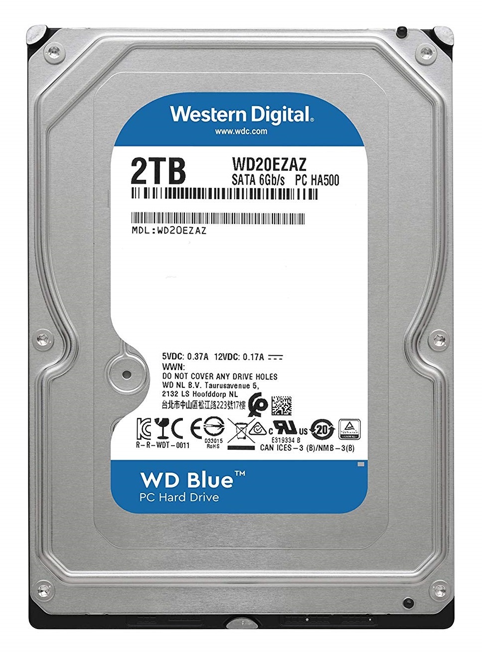 2TB WD Blue 3.5" 5400RPM SATA HDD