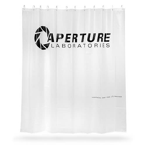 Portal 2 Aperture Labs Shower Curtain image