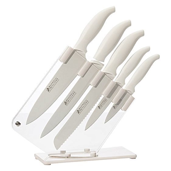 Maxwell & Williams Slice & Dice 6 Piece Knife Set (White) at