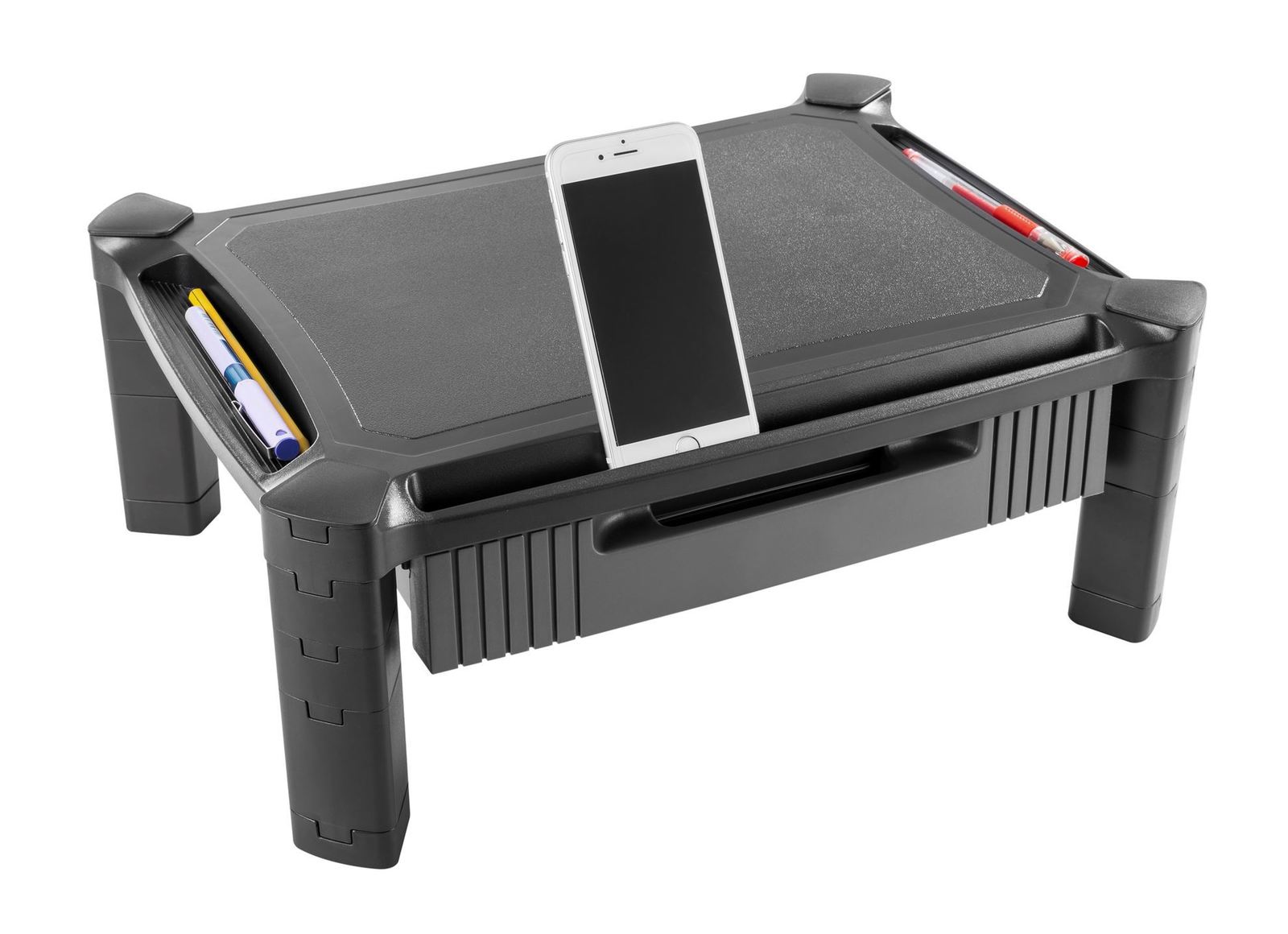 BRATECK: Modular multi-purpose height adjustable smart stand withdrawer. Max weight 10Kgs. image