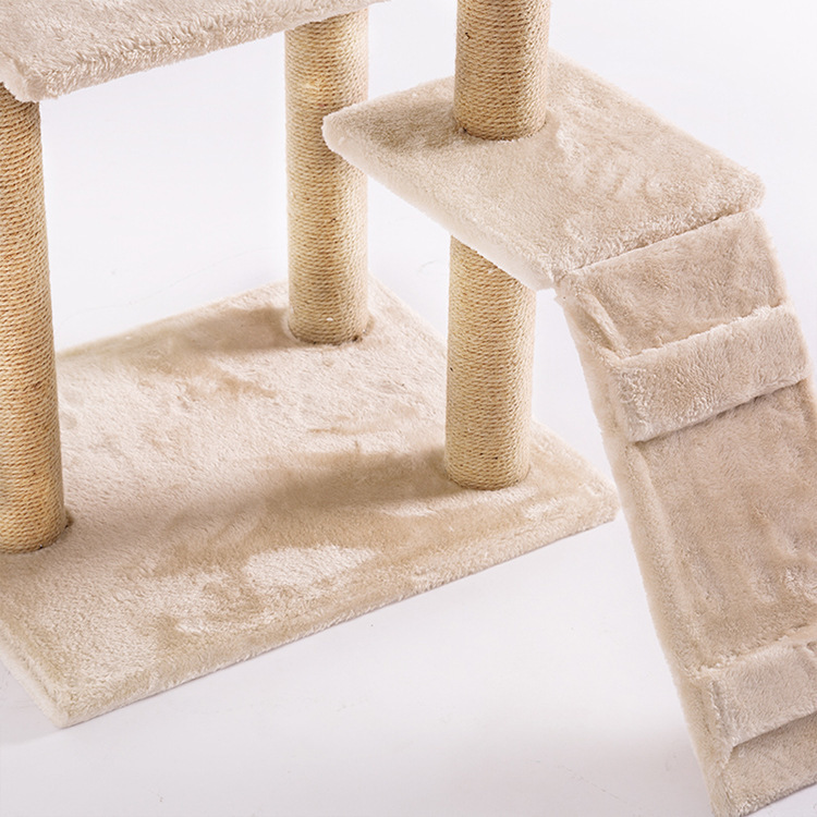 Cat Tree (4 Levels) 1.2M - Light Brown image