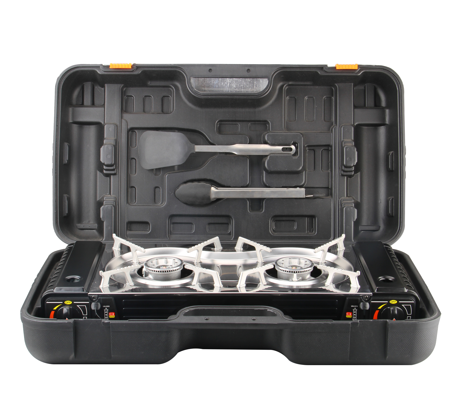 Ape Basics Premium Double (Twin) Burner Butane Camping Stove Kit image