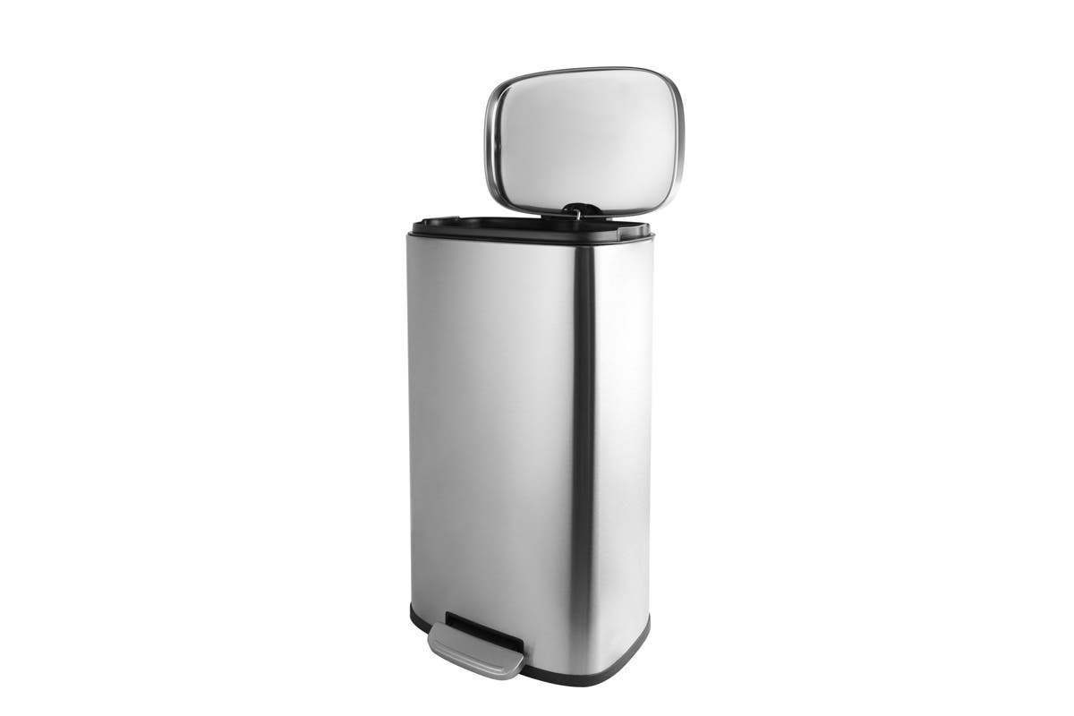Ovela Stainless Steel Foot Pedal Bin 30L (Silver) at Mighty Ape NZ