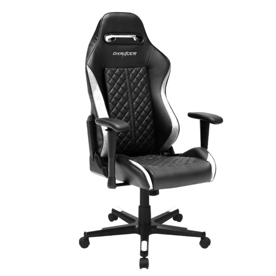 DXRacer Drifting Series DF73 Gaming Chair (Black and White) for image