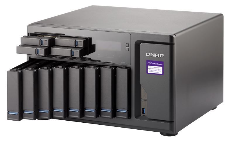 QNAP TVS-1282-I7-32G NAS,8+4+2 X M.2 SLOT(DISKLESS),32GB,I7-6700,USB,GbE(4),HDMI,TWR, 2YR