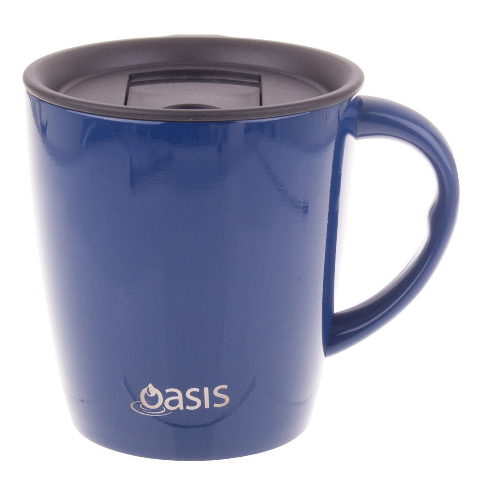 Oasis Insulated Stainless Steel Desk Mug Royal Blue (330ml) at