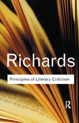 Principles of Literary Criticism by I.A. Richards image