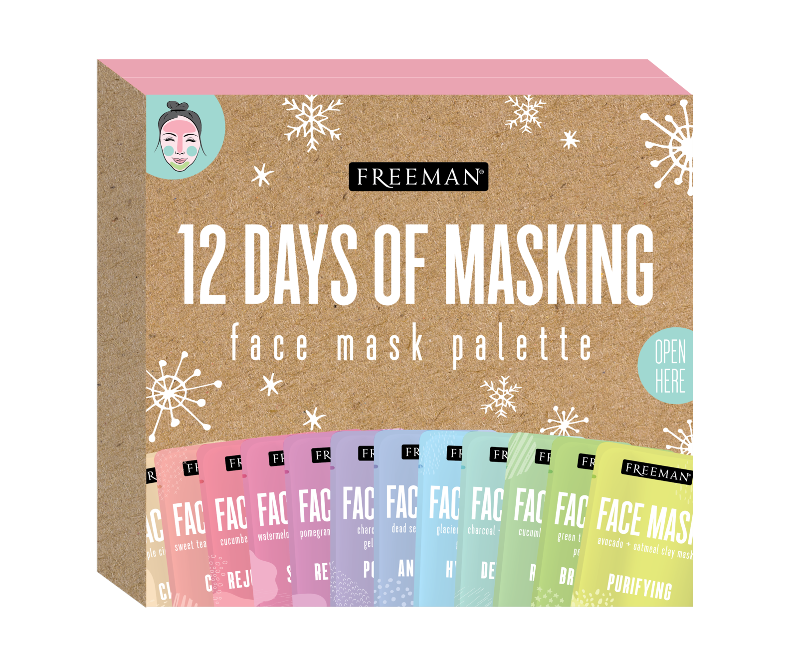 Buy Freeman 12 Days of Masking Face Mask Pallete at Mighty Ape NZ