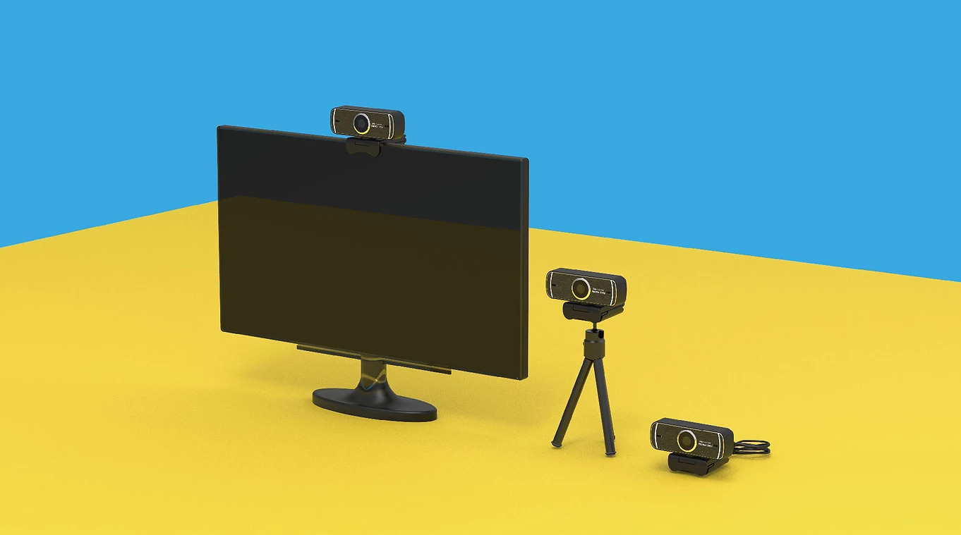Feeltek Elec Pro FHD 1080p 5MP Webcam w/ Tripod image