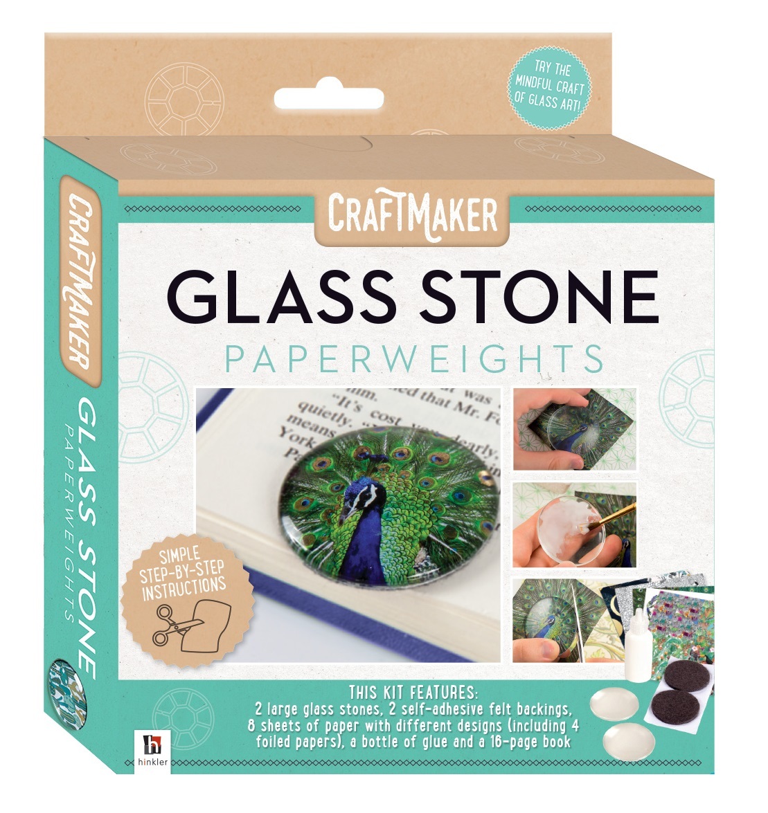 CraftMaker: Glass-Art Mini Kit - Glass Stone Paperweights image