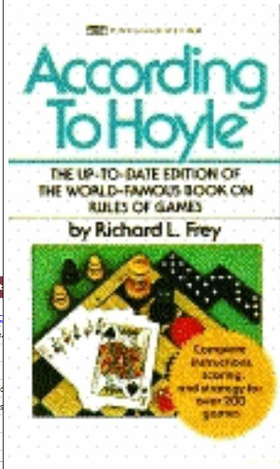 According to Hoyle