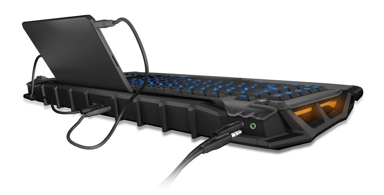 ROCCAT Skeltr Smart Communication RGB Gaming Keyboard for PC Games image