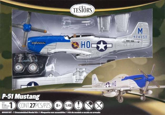 Maquette Avion P-51 Mustang – Échelle 1/48 – Montée D’usine – Prête à Exposer