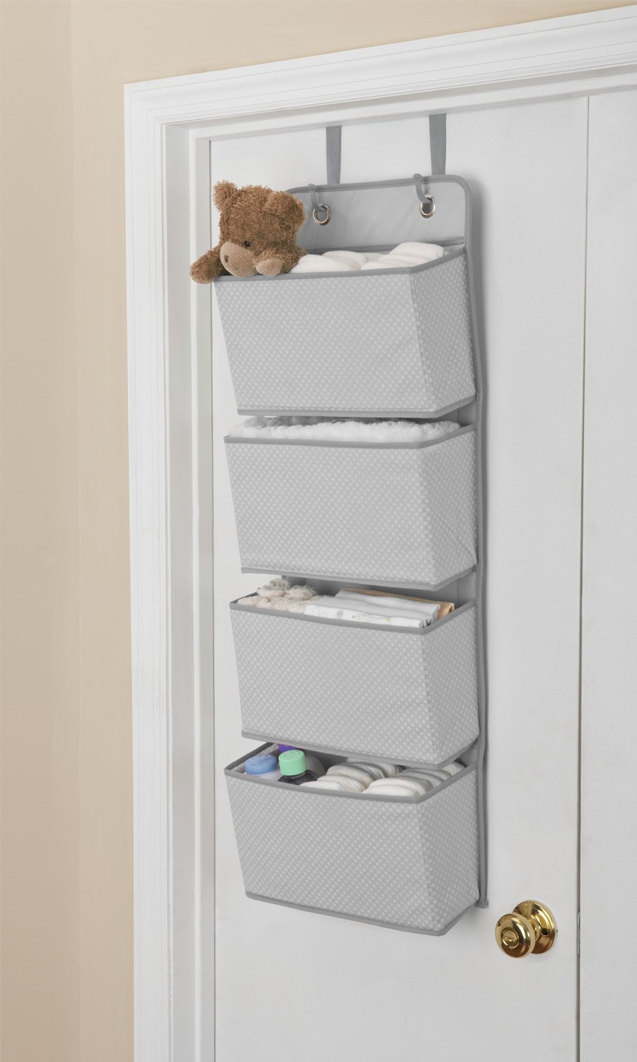 Soft Fabric Wall Mount/Over Door Hanging Storage Organizer (2 Pack) image