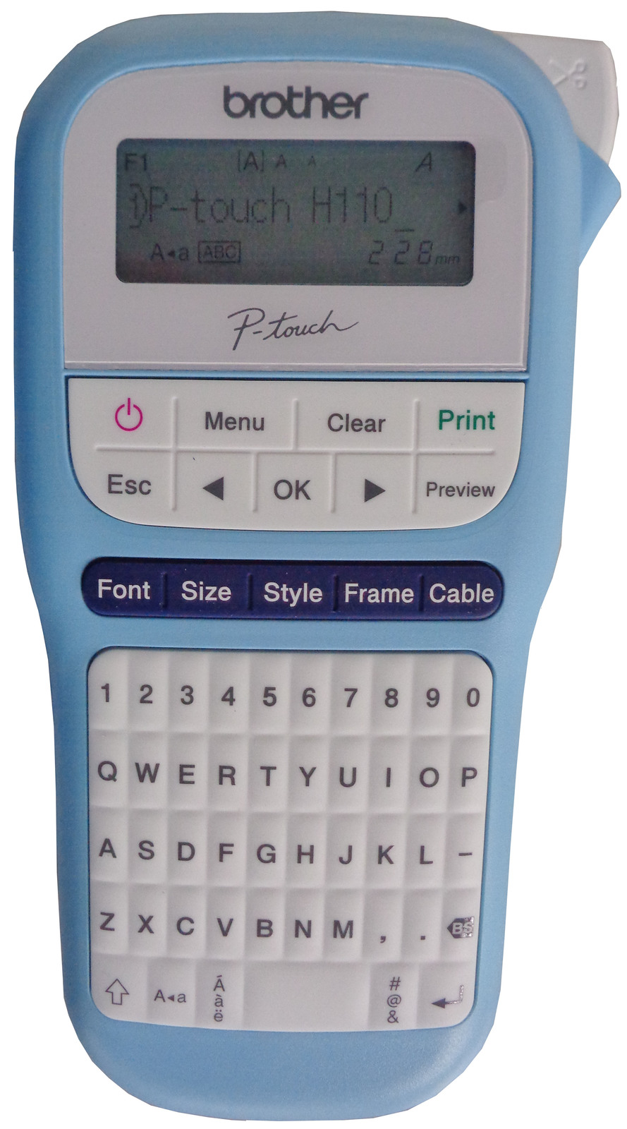 Brother PT-H110 Portable Label Maker (Light Blue)